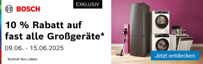 Exklusiv 10% auf fast alle Großgeräte sparen!