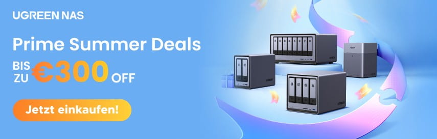 Bis zu 300 € Rabatt auf UGREEN NAS Produkte