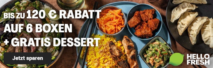 Jetzt Rabatt bei Hellofresh sichern
