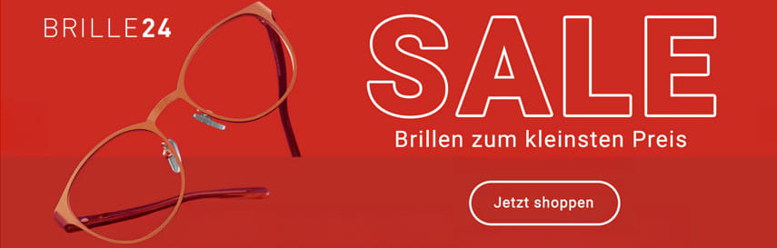 Spare exklsuiv bei Brille24 bis zu 50%