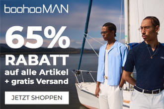 65% Rabatt auf alle Artikel und gratis Versand bei boohooMAN