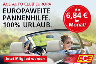 Europaweite Pannenhilfe ab 6,84 € im Monat sichern!