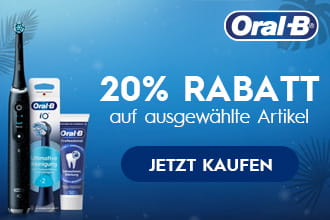 20% Rabatt auf ausgewählte Artikel im Sommerschlussverkauf bei Oral-B sparen
