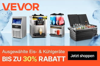 Bis zu 30% Rabatt auf Eis- und Kühlgeräte sichern!