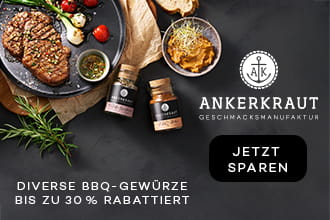 30% auf BBQ Gewürze bei Ankerkraut