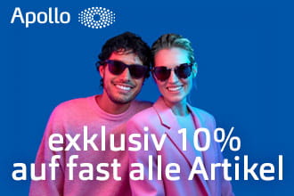 Spare jetzt 10% auf fast alle Artikel bei Apollo