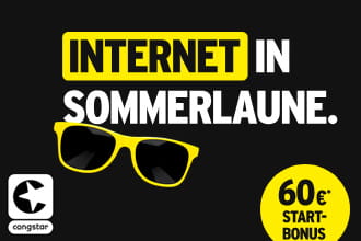 Sichere dir bis zu 150€ Startguthaben mit congstar Zuhause!