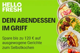 Jetzt bei HelloFresh Rabatt sichern