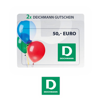 Preis: Zwei 50 € Gutscheine von Deichmann