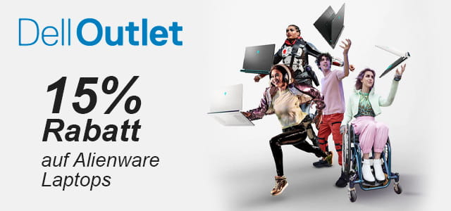 Ganze 15% Rabatt auf Alienware Laptops
