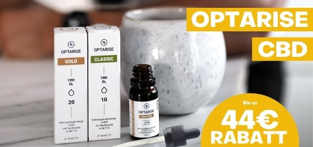 21% Rabatt auf alle CBD-Produkte in Premium-Qualität von Optarise